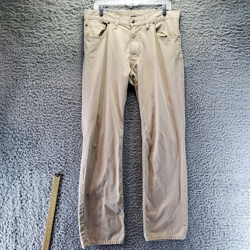 Polo Ralph Lauren Jeans Mens 34x32 Tan Classic Fit Denim Straight
